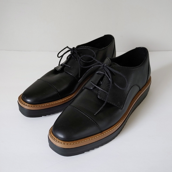 Nine West Vada Platform Oxford Shoes Size 8 Black - Picture 2 of 16
